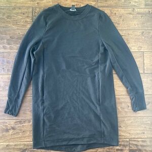 Athleta Balance Dress Womens Large Black Long Sleeve Stretch Athleisure